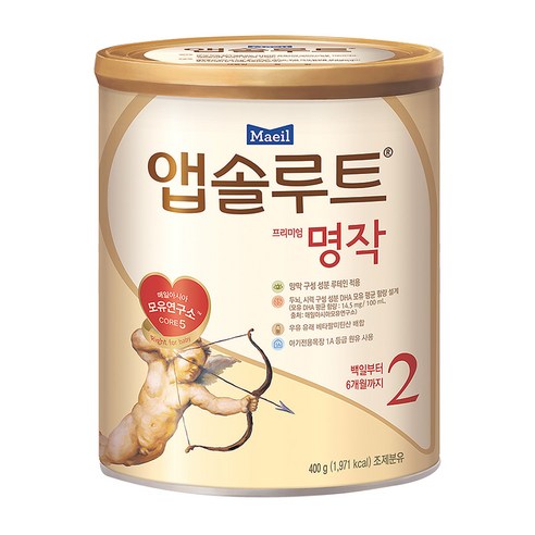 앱솔루트 프리미엄 명작 분유 2단계 400g, 1개