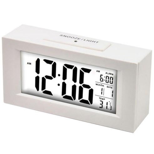 촘스토리 센서라이트 디지털 탁상시계 SL-03, 화이트