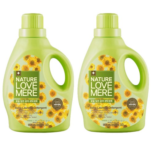 네이쳐러브메레 꽃을 담은 세탁세제 국화꽃향 1800 ml, 2개