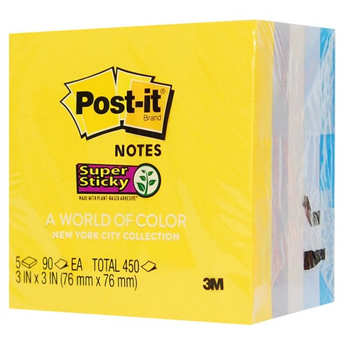 포스트잇 도시 컬렉션팩 654-5SS, 뉴욕, 450매
