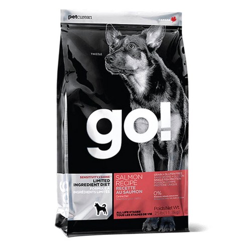 GO 전연령 연어 LID 그레인프리 애견사료, 11.3kg, 1개