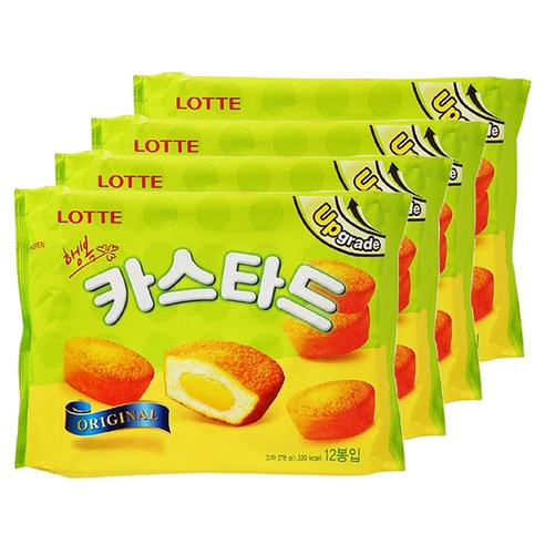롯데 카스타드 오리지널, 276g, 4개