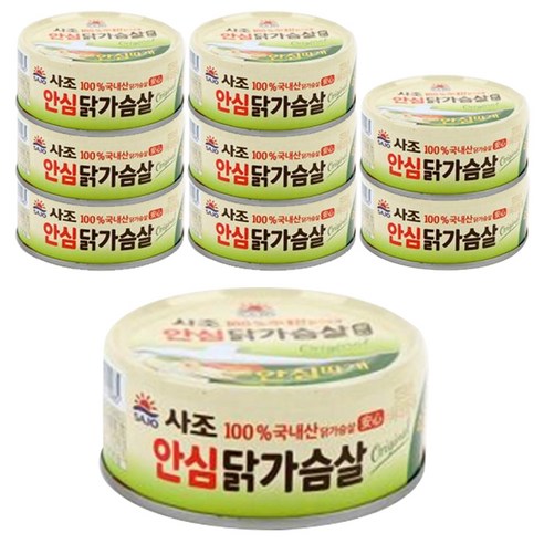 사조 안심 리얼닭가슴살, 135g, 9개