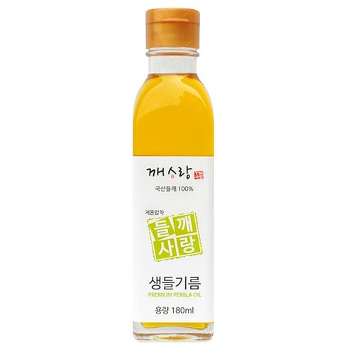 깨사랑 국산 저온압착 생들기름 300ml 묶음 들기름, 2개 냉압착생들기름