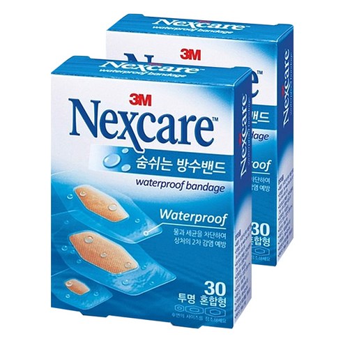 3M 넥스케어 숨쉬는 방수밴드, 2개