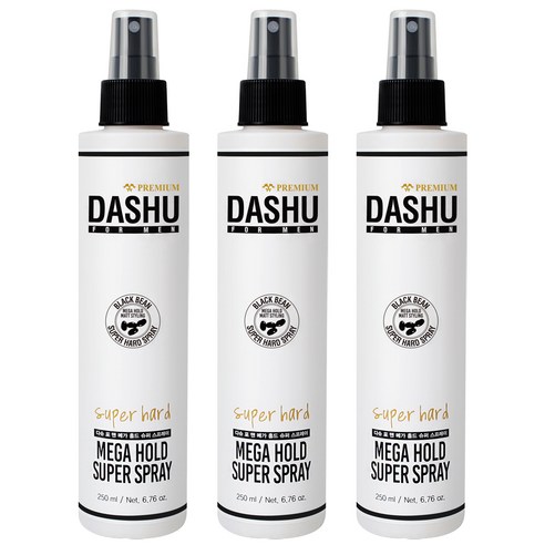 다슈 포 맨 프리미엄 메가 홀드 슈퍼 스프레이, 250ml, 3개입