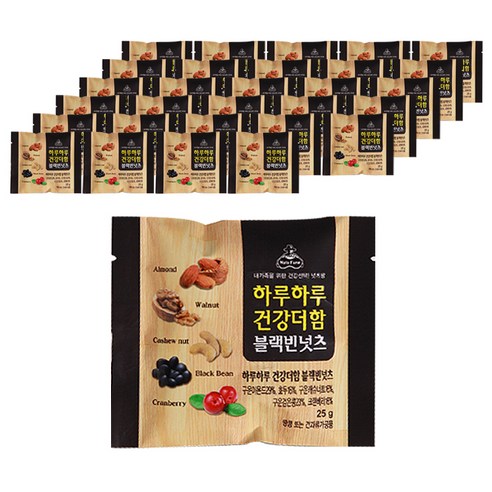 넛츠팜 하루하루 건강더함 블랙빈넛츠, 25g, 50개