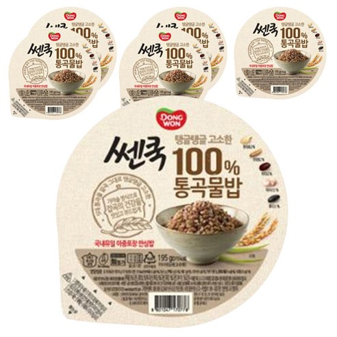 쎈쿡 100% 통곡물밥, 195g, 6개