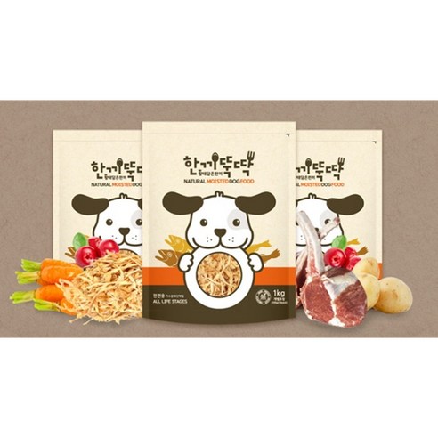 한끼뚝딱 전연령용 황태담은 한끼 소프트 사료, 양, 3kg, 1개