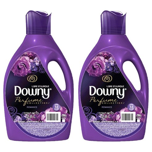 다우니 퍼퓸 섬유유연제 로맨스 본품, 2.8L, 2개