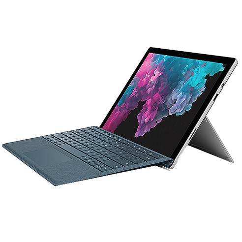 마이크로소프트 서피스 프로6 KJT-00010 (8세대 i5 31.24cm WIN10), 256GB, 8GB, 플래티늄(코발트블루 시그니처타입커버 패키지)