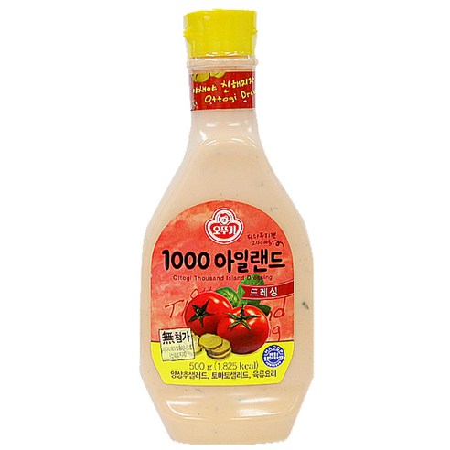 오뚜기 1000아일랜드드레싱, 500g, 2개