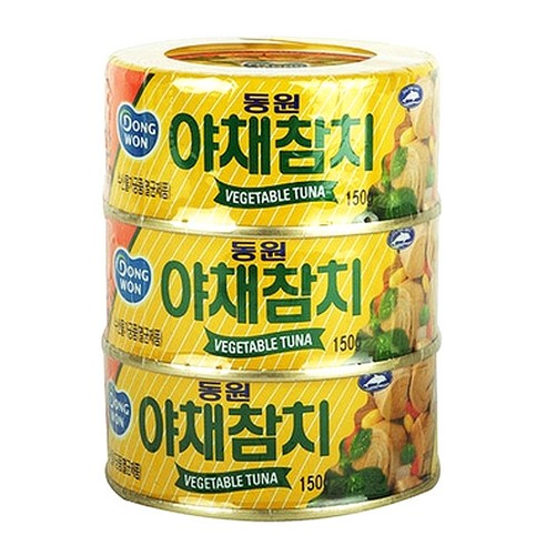 동원 야채참치, 150g, 3개
