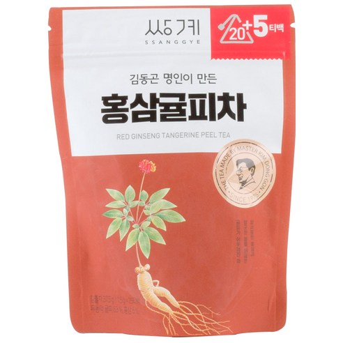 쌍계명차 청춘소나타 홍삼귤피차, 1.5g, 25개입, 1개