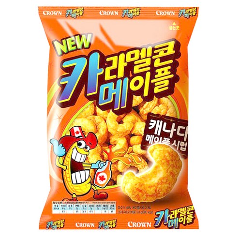 크라운 카라멜콘 메이플, 74g, 1개