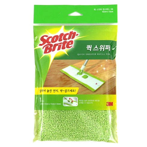 쓰리엠 스카치 브라이트 극세사 막대걸레용 청소포, 1개 선반/진열대 쓰리엠 스카치 브라이트 극세사 막대걸레용 청소포, 1개 선반/진열대