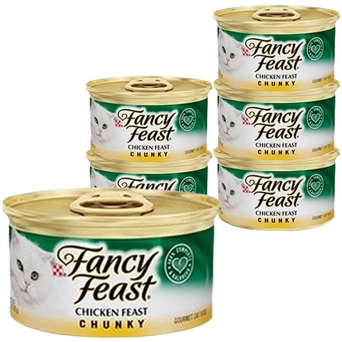 팬시피스트 통치킨파이 고양이 주식캔, 닭, 85g, 6개