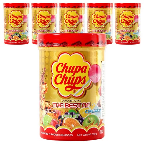 츄파츕스 막대사탕, 550g, 6개