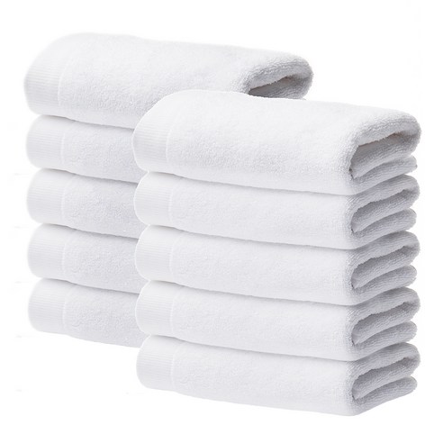 소프트터치 그레이쉬 호텔수건 170g 면사, C_그레이쉬 30수 170g 퓨어화이트, 10개