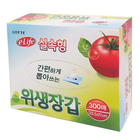 롯데이라이프 실속형 위생장갑, 300매, 1개