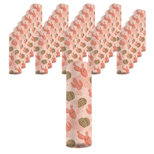 나노씨엔티 랩핑포장지 297 x 420 mm, 귀욤선인장, 30개입