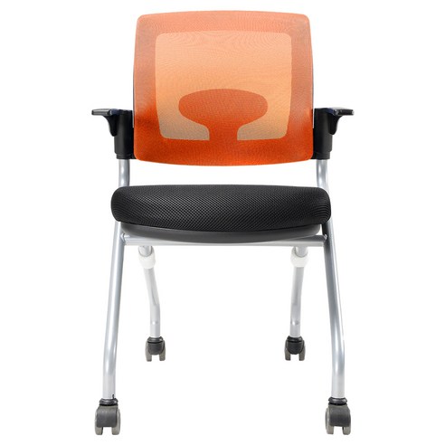 체어클럽 오피스팝 WC20 고정형 의자, 오렌지