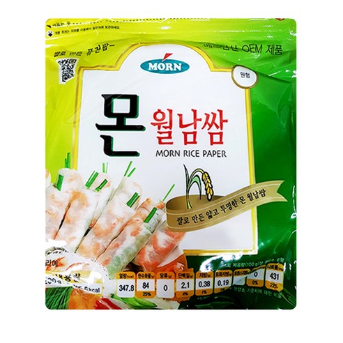 몬 월남쌈 원형 라이스페이퍼, 200g, 1개