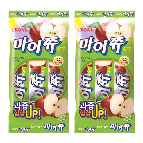 마이쮸 사과 3p, 6개, 44g