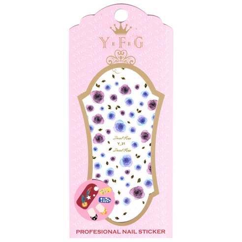 YFG 프로페셔널 네일 스티커, Y31, 1개