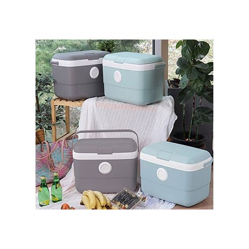 올리빙 도트 아이스박스, 그레이, 9L