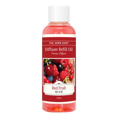 더허브샵 프로방스 방향제 리필오일 100ml, 레드프룻