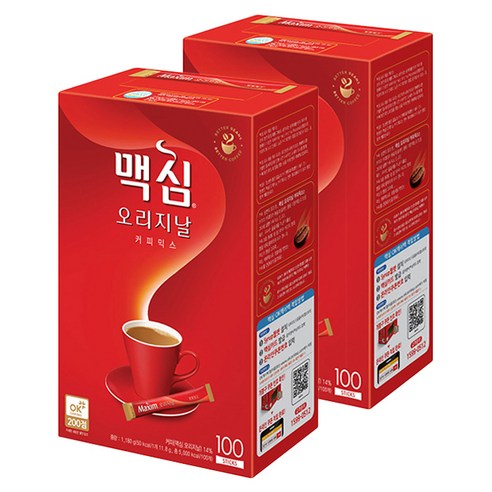 [커피타임나우ㅣ인기상품] 맥심 오리지날 커피믹스 – 부드러운 커피 향기가 가득한 믹스커피 [CoffeeTimeNOWㅣ추천상품]