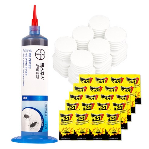 맥스포스 쎌렉트 이지겔 살충제 + 페스트7 먹이캡 30p + 끈끈이 5p, 30g, 1세트