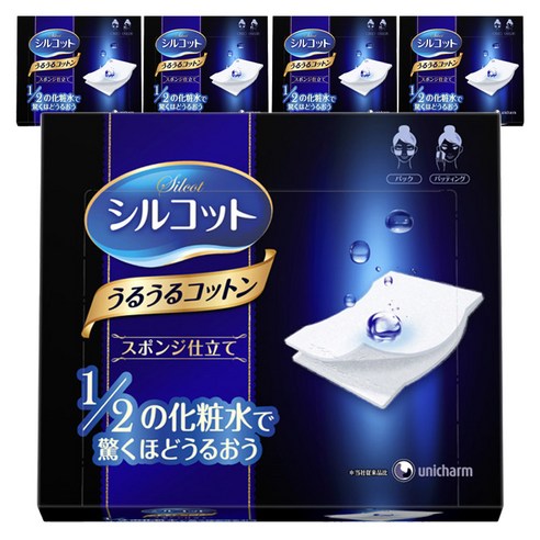 시루콧토 화장솜, 40매, 5개