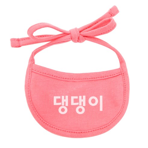 이츠독 강아지 턱받이 댕댕이 M, 코럴, 1개