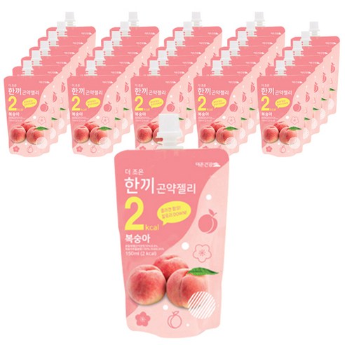 더존건강 더조은 한끼 곤약젤리 복숭아, 30개, 150ml