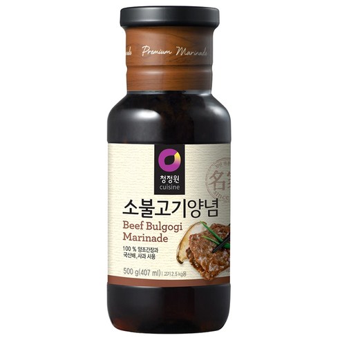 청정원 소불고기양념, 1개