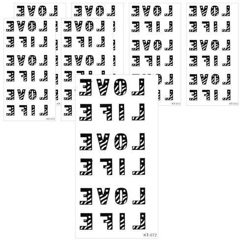 파티복닷컴 타투스티커, KT-072, 7개입