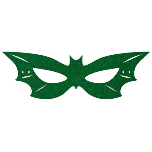 파티팝 파티용 박쥐 페이스 마스크, 딥그린