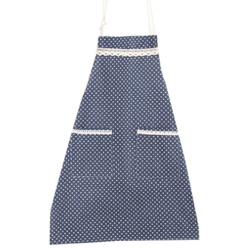 마켓감성 도트컬러 앞치마, 네이비, 1개