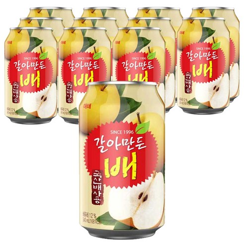 해태음료 갈아만든 배, 340ml, 12개