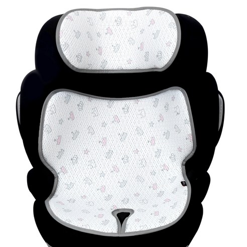 마니또 클린 유아 주니어 겸용 카시트용 쿨시트, 티아라핑크, 1개 티아라핑크 × 1개, 색상 × 수량 섬네일