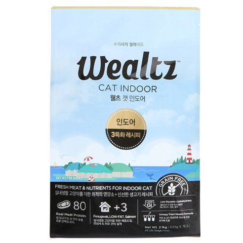 웰츠 캣 인도어, 2.1kg, 1개