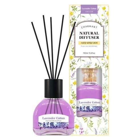 더허브샵 샤르망 내추럴 디퓨저 150ml, 라벤더 코튼