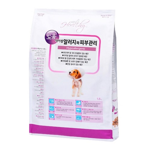 에임헬씨 전연령용 식이성 알러지와 피부관리 도움 애견사료, 1.8kg, 1개