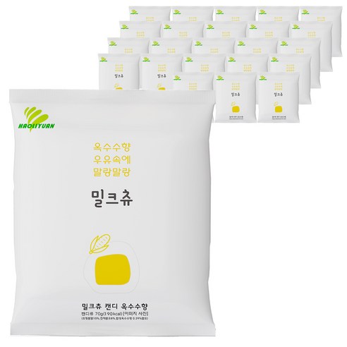 더스윗 밀크츄 캔디 옥수수, 70g, 24개