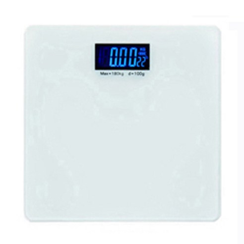 노바리빙 디지털 백라이트 컬러 미니 사각 체중계, 화이트