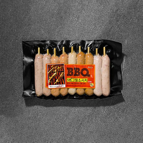 진주햄 B.B.Q 5색 그릴 소시지, 630g, 1개