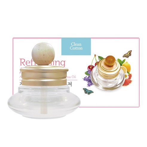 더허브샵 기분좋은 아로마 방향제 30ml, 클린코튼