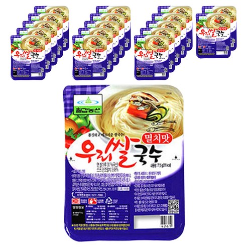 칠갑농산 우리쌀국수 멸치맛, 77.5g, 18개